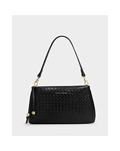 Katie Loxton Nova Woven Texture Clutch - Black